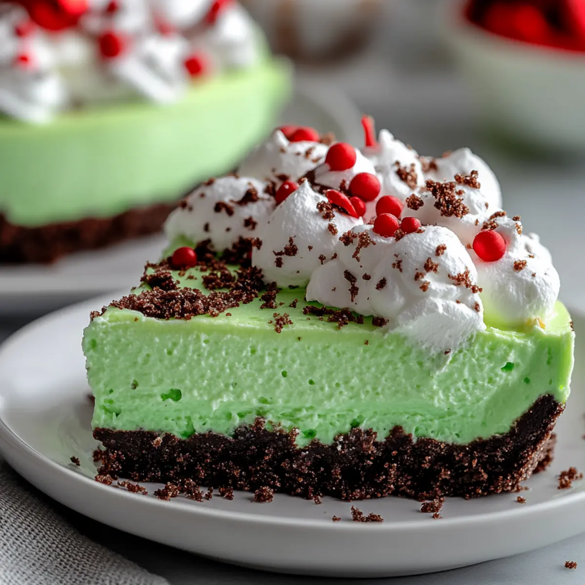 Festively Easy No-Bake Grinch Cheesecake for Cheerful Gatherings 2